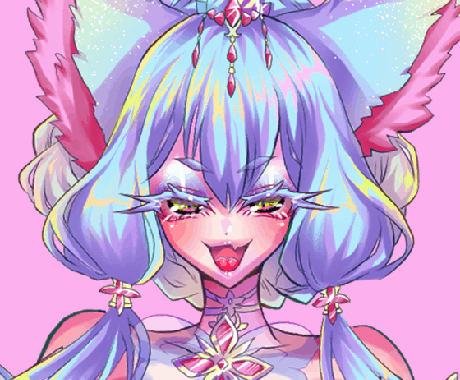 カラフルアニメ塗りで目立つ美少女アイコン描きます オリジナルキャラをイラスト化⭐︎ラフ2案から選べて安心！ イメージ2