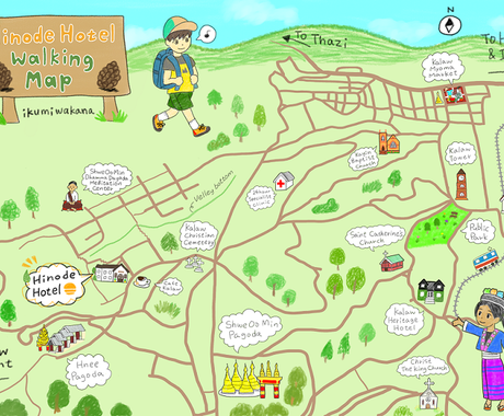 かわいいイラストマップを描きます 眺めて楽しい わかりやすい イラストマップを制作します その他 イラスト 漫画 ココナラ