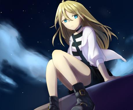 二次創作デジタルイラストで女の子を描きます オリキャライメージ画像やiphone背景やsnsのアイコンに イラスト作成 ココナラ