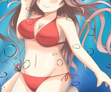 イラスト描きます 女の子のイラスト描きますバストアップ 頭から腰のあたりまで イラスト作成 ココナラ