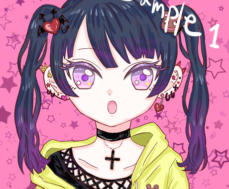 Snsアイコン制作します ゆめかわ 病みかわ ダークその他イラストお気軽にご相談下さい アイコン作成 ココナラ