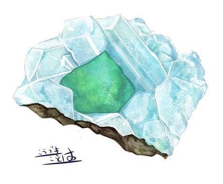 鉱物のイラスト描きます 水彩イラストと鉱物が好きな方へ イラスト作成 ココナラ