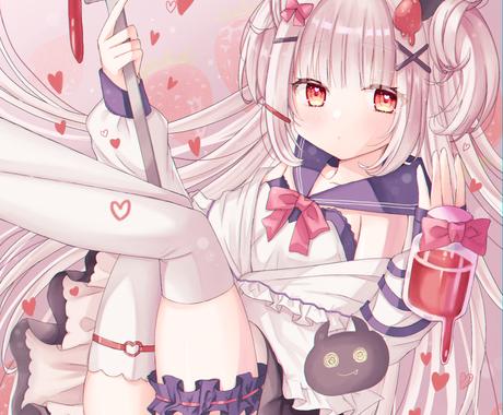 Vtuberやふわふわした女の子イラストを描きます Vtuberの1枚絵やアイコン ヘッダーはお任せ下さい イラスト作成 ココナラ