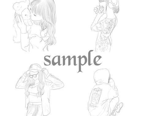 シンプル 白黒デザイン オシャレイラスト描きます Snsなどのアイコンやインテリアにいかがですか イラスト作成 ココナラ