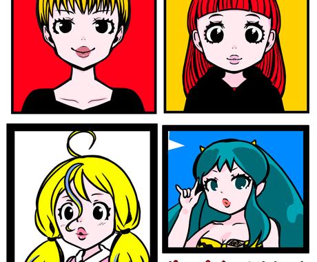 アメリカンでポップな絵柄の女性を描きます キュートだけど クールにも見えるアイコンをお求めの方 必見 アイコン作成 ココナラ