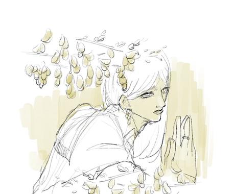 憂いのある男性のイラストを描きます 挿絵 キャラクターイラスト 一枚絵などまずはご相談ください イラスト作成 ココナラ