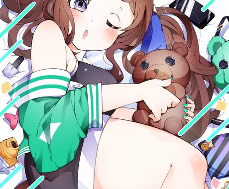 可愛くてふわふわな女の子イラストを描きます 可愛いタッチで 表紙 サムネイル 立ち絵 キャス画等に イラスト作成 ココナラ