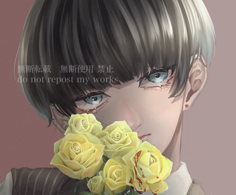 耽美な男の子 暗めで不穏なイラスト描きます その他sns キャス Youtube用アイコン等 アイコン作成 ココナラ