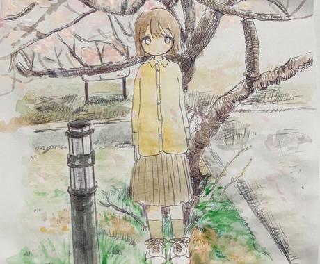 思い出の場所 イラストにします 思い出の場所に女の子を加えたイラストを描きます 日常風景も イラスト作成 ココナラ