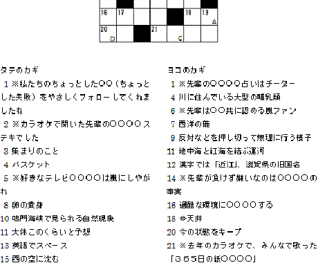 世界にひとつだけのオリジナルクロスワード作ります 大切な人へのプレゼント、思い出の詰まった記念品にぴったり イメージ1