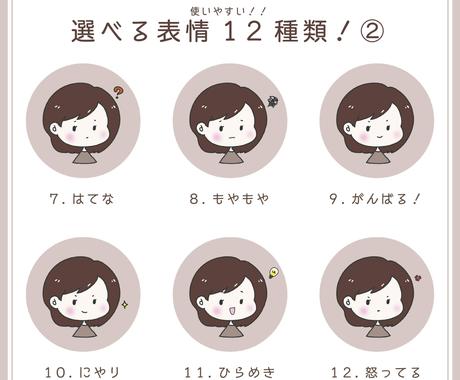 Snsやブログ用の似顔絵アイコン描きます 表情違いアイコン4点セット アイコン作成 ココナラ