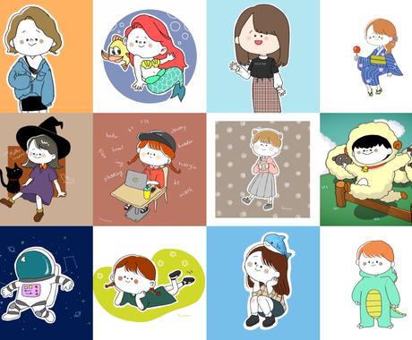 ゆるいイラストでアイコン作ります 緩めのキャラが好きな人 イラストが好きな人はぜひ アイコン作成 ココナラ