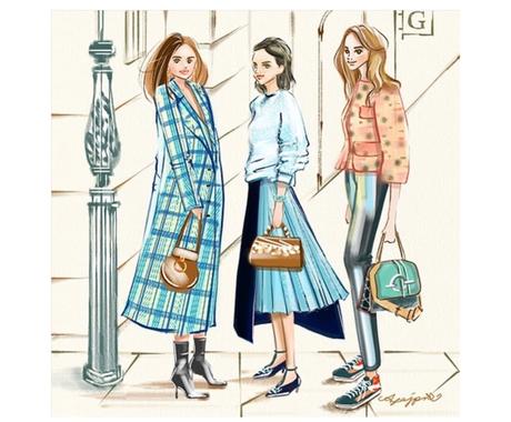 スケッチタッチの海外の大人女子 女の子を描きます 海外のモデルのようなかっこいい おしゃれな女性がお好きな方へ イラスト作成 ココナラ