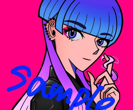 Sns用アイコン バストアップイラストを描きます アニメ塗りのオリキャラなどどうでしょうか イラスト作成 ココナラ
