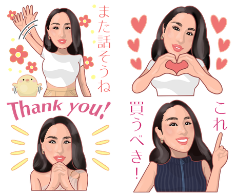 世界に１つの似顔絵lineスタンプを作成します Bigスタンプ制作可 高画質スタンプ原画もプレゼント Lineスタンプ作成 ココナラ