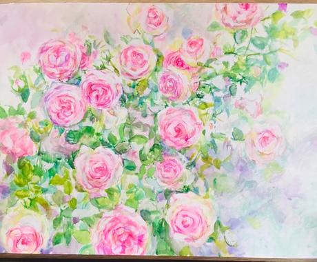 みずみずしい花 絵の具で描きます 写真よりも美しく 生きているようなタッチ イラスト作成 ココナラ