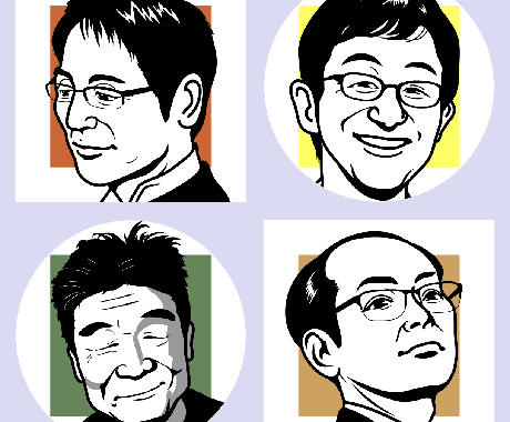 味わい深く雰囲気のあるモノクロ似顔絵を制作致します 個性を引き出し強調(デフォルメ)した一味違うシンプルな似顔絵 イメージ2