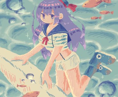 主線なし 厚塗りのイラストを制作いたします 優しい雰囲気の絵が好きな方におすすめです イラスト作成 ココナラ