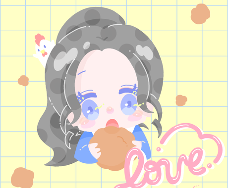 ポップなアイコン作ります あなたの 大好き をイメージしたアイコンを描きます アイコン作成 ココナラ