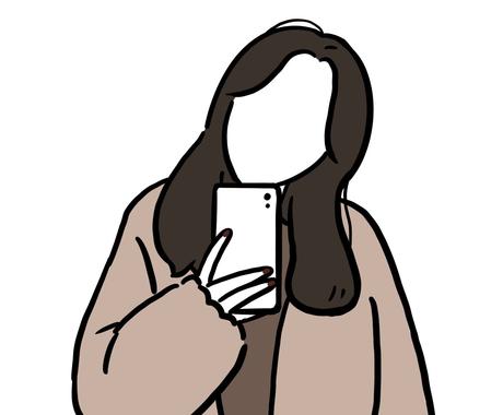 韓国風のおしゃれなシンプル線画イラスト描きます Snsアイコンや グッズ制作にぴったりなイラスト アイコン作成 ココナラ