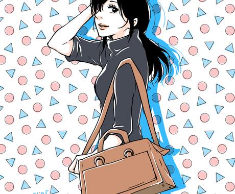 ちょっとレトロなオシャレ系人物イラスト描きます 80 90年代の漫画 アニメのようなテイストの人物イラスト イラスト作成 ココナラ