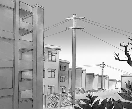 漫画 イラストの背景 手書き 線画で描きます ご希望の背景を承ります 手書き 加工なので味わいある作品に その他 イラスト 漫画 ココナラ