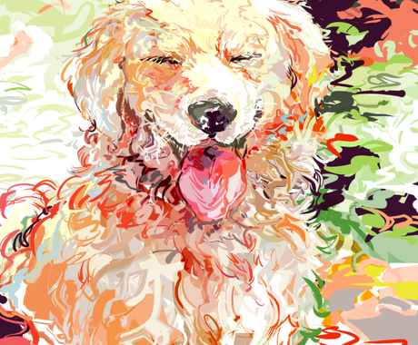 愛犬さんのイラスト お写真を元にかきます カード はがき グッズなどにも ペットイラスト作成 ココナラ
