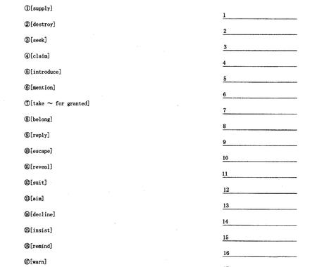 英単語テスト 英語文法テストをお作りします 高校生 大学受験浪人生 英語のインプットに苦労されている方 翻訳 ココナラ