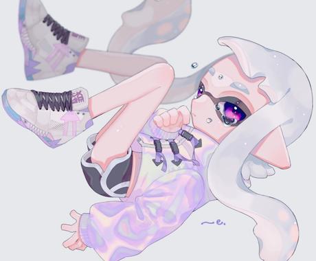 スプラトゥーンのイラスト描きます あなたのイカタコちゃん描かせてください イラスト作成 ココナラ