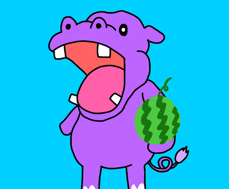 ミニどうぶつ描いてみた出品します シンプルなどうぶつのイラストです キャラクター販売 既製品 ココナラ