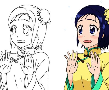 アドビ フォトショップで簡単アニメ塗りお教えします デジタルでイラストにカッコよく色をつけたい方へ デザインレッスン アドバイス ココナラ