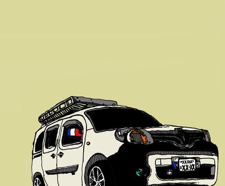 車 おしゃれ 絵 イラスト描きます あなたの愛車を味のある絵にします イラスト作成 ココナラ