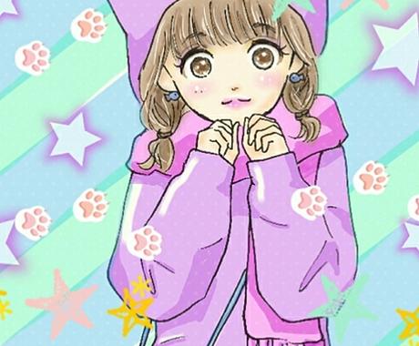 キラキラな女の子イラスト使えます Snsアイコンやヘッダー等にどうぞ その他 イラスト 漫画 ココナラ
