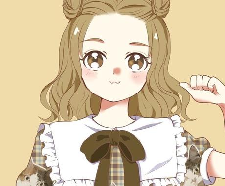 女の子向け可愛いイラスト アイコン描きます アニメ 少女漫画タッチのガーリー可愛い女の子 男の子も可 イラスト作成 ココナラ