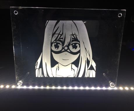 痛フォトフレームの作成致します 擦りガラス風のアクセントを付けたオリジナルのフォトフレーム オリジナルグッズ販売 ココナラ
