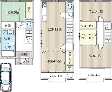 不動産資料から見やすい間取り図データ制作します 手書きok イラレで綺麗で見やすい間取り作成します 建築 インテリア 図面デザイン ココナラ