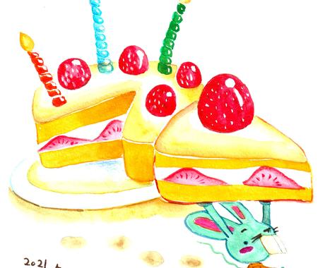 甘ーいお菓子と動物描きます お菓子と動物達のイラストはいかがでしょう ペットイラスト作成 ココナラ