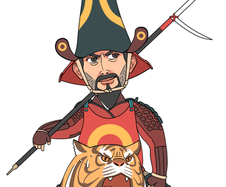 歴史上の人物をデフォルメして描きます アイコン 挿絵 ロゴなどにどうぞ イラスト作成 ココナラ