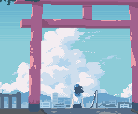 空気感のあるドット絵のループアニメを描きます 風景やキャラが動くループアニメ　MVや配信OP・EDなどに イメージ2