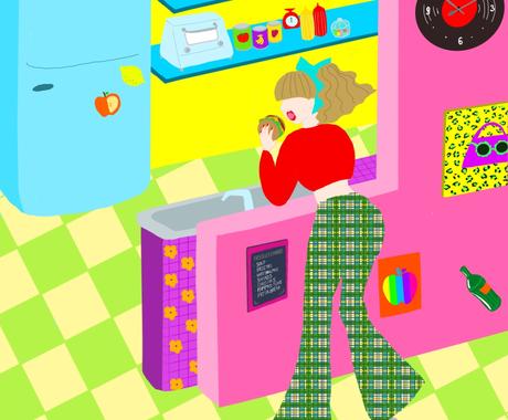 ポップ キャッチーなファッションイラスト製作します ファッション メイク好きな方へ幅広い用途にご利用ください イラスト作成 ココナラ