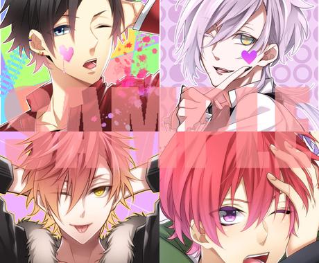 アイコンイラスト作成します オリジナル 版権 イケメン男性キャラならお任せください アイコン作成 ココナラ