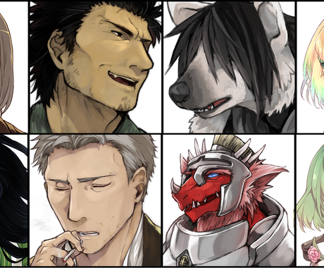 創作キャラ描きます オリキャラを描いてほしい アイコン 立ち絵 アイコン作成 ココナラ