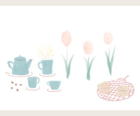 あなただけの水彩風イラストを作成します やわらかくやさしい雰囲気 食べ物や花など イラスト作成 ココナラ