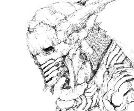 かっこいい 渋いモノクロイラスト制作いたします 一味違った演出をしたい 個性をだしたい そんな方へお薦めです イラスト作成 ココナラ