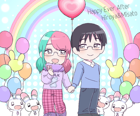 カップルイラスト ウエディングイラスト描きます 交際記念日のお祝いや結婚式のウェルカムボードに 似顔絵作成 ココナラ