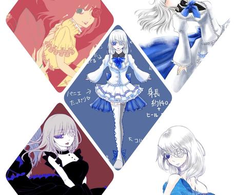 ゴシック アンド ロリータの絵を描きます 薔薇フリルドレス ゴシック アンド ロリータ イラスト作成 ココナラ