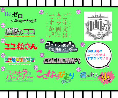 最安値 1枚あたり100円から画像編集承ります コラ画 画像編集 切り抜き 白抜き パロディロゴ アニメロゴ 写真の編集 加工 ココナラ