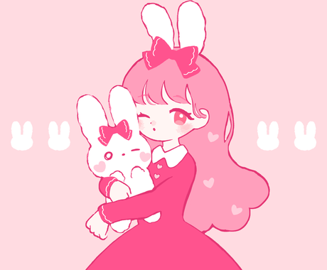 ロリィタ メルヘン 可愛いイラスト制作します 商用利用可 二次利用可 印刷可 アイコン ヘッダー グッズ等 アイコン作成 ココナラ