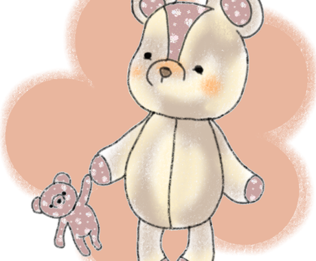 ゆるふわ系動物のカットイラスト描きます 動物なんでも ぬいぐるみ風も イラスト作成 ココナラ