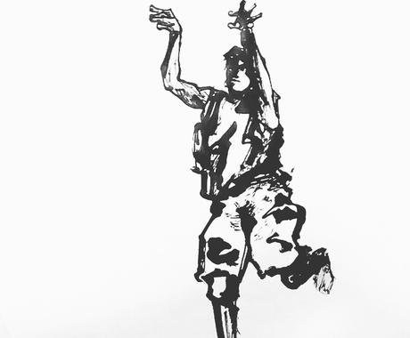 水墨画でかっこいいイラストを描かせて頂きます かっこいいイラストです ぜひ アイコン作成 ココナラ